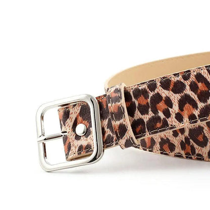 Ladies casual leopard print PU belt - HEPSIBAH SHOP