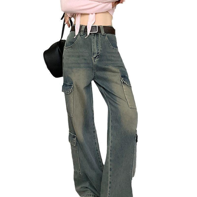 Women's Fashion Casual Retro Cargo Jeans - HEPSIBAH SHOP