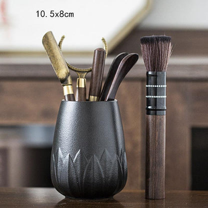 Ebony Wood Tea Ceremony Six Gentlemen Set Tea Art Accessories - HEPSIBAH SHOP