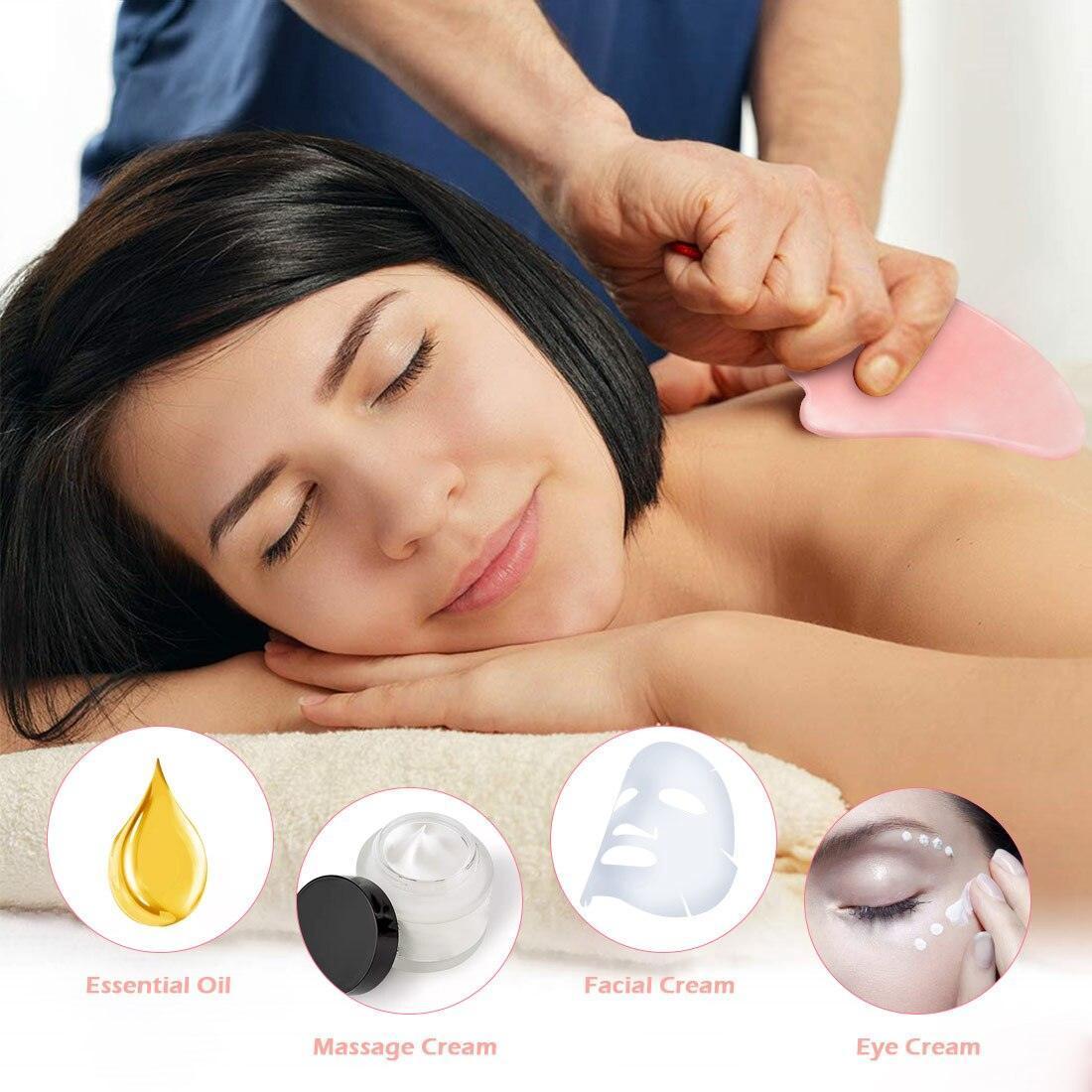 Whole Massage Gua Sha Tools Natural Rose Quartz Massage Stone - HEPSIBAH SHOP