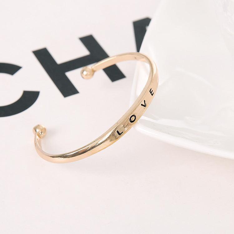 Love alloy bracelet - HEPSIBAH SHOP