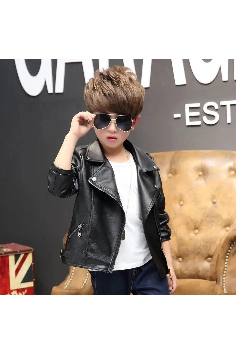 Girls And Boys Korean Children's Leather Jackets - HEPSIBAH SHOP