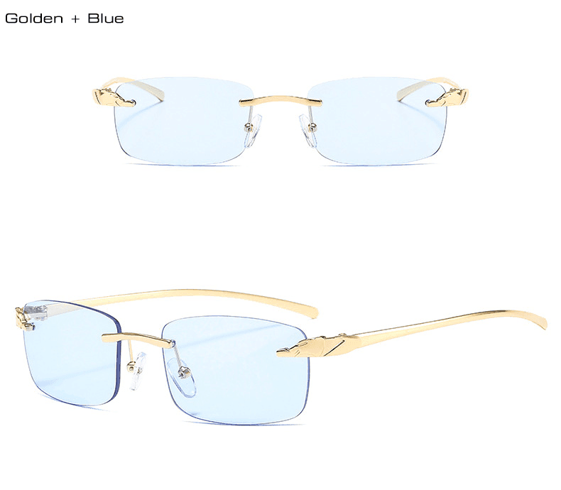 Leopard head frameless sunglasses - HEPSIBAH SHOP