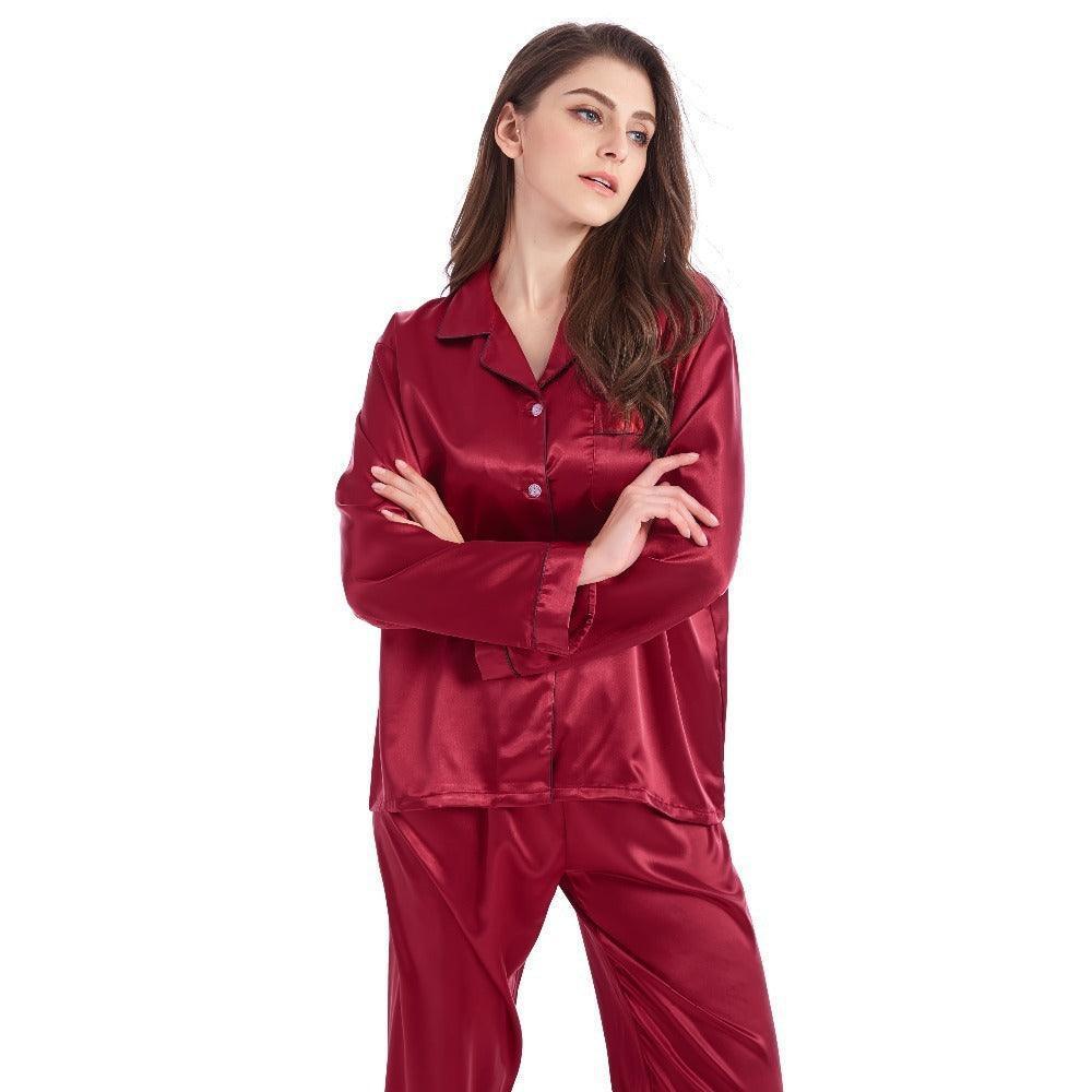 Silk long sleeve pajamas