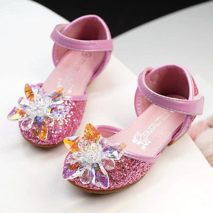 Girls crystal shoes rhinestone single shoes - HEPSIBAH SHOP