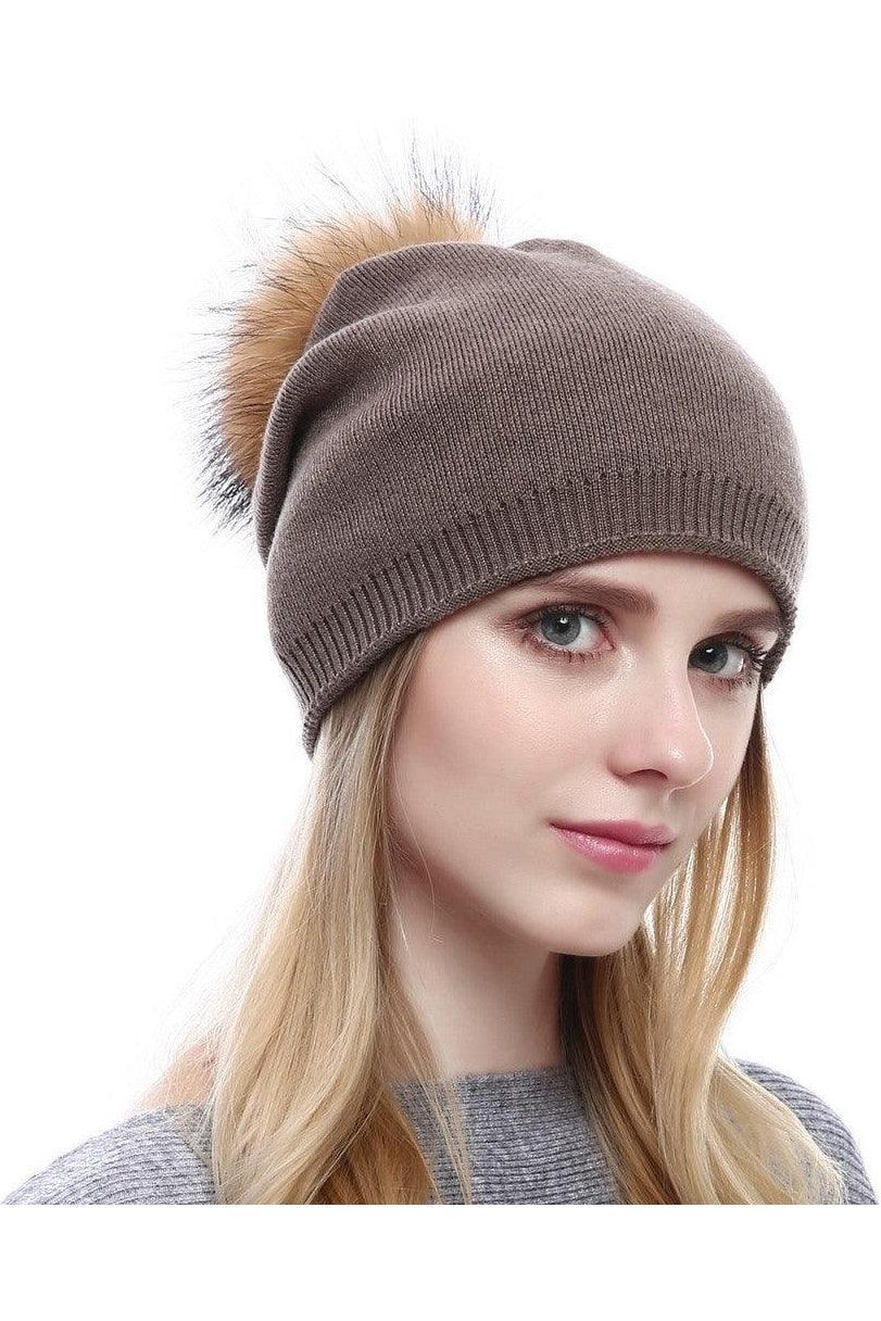 Fur Pompom Hats - HEPSIBAH SHOP