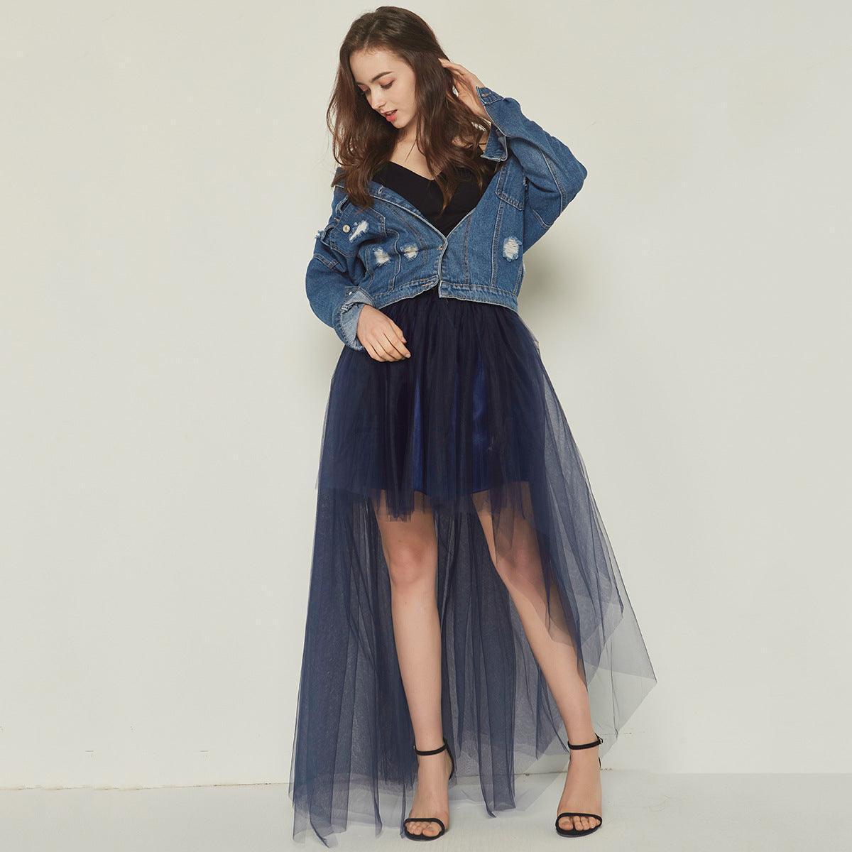 Women's Fashion Dovetail Tulle Skirt - HEPSIBAH SHOP