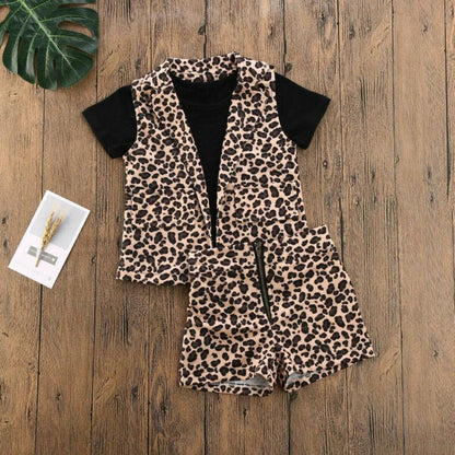 Leopard print suit for children - HEPSIBAH SHOP