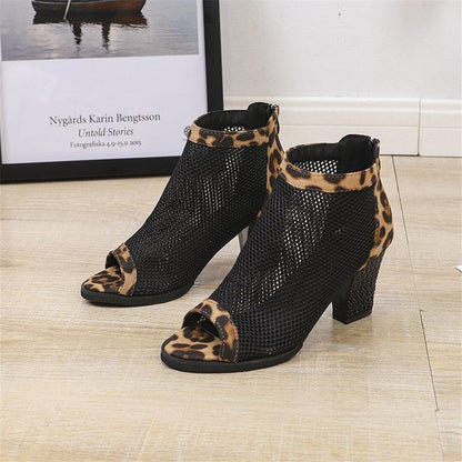 Thick leopard female sandals - HEPSIBAH SHOP