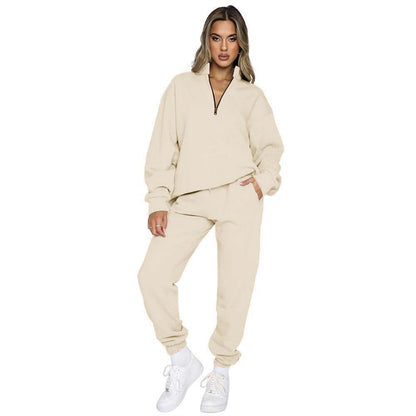 Women's Fashion Zipper Sweater Two-piece Set - HEPSIBAH SHOP