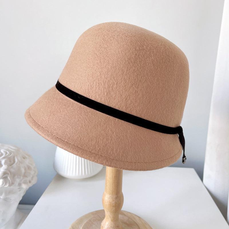 Wool Felt Hats Fine Bow Ladies - HEPSIBAH SHOP