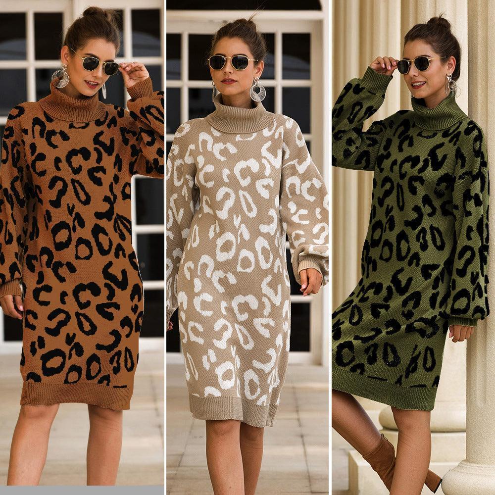 Hooded leopard-print loose sweater - HEPSIBAH SHOP