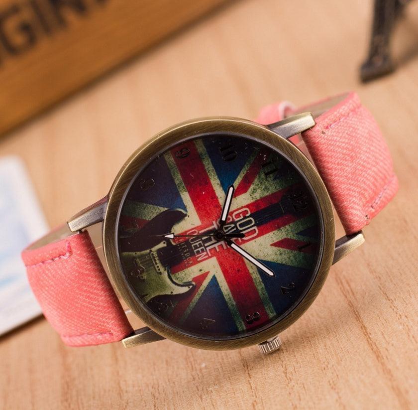 UK Flag Wrist Watch - HEPSIBAH SHOP