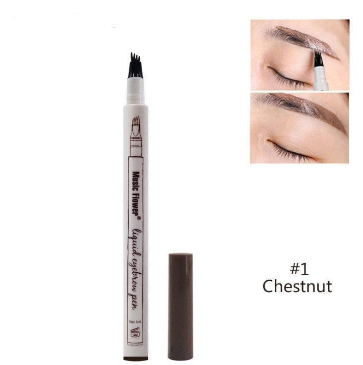 Waterproof Natural Eyebrow Pen Four-claw Eye Brow Tint Fork Tip Eyebrow Tattoo Pencil - HEPSIBAH SHOP