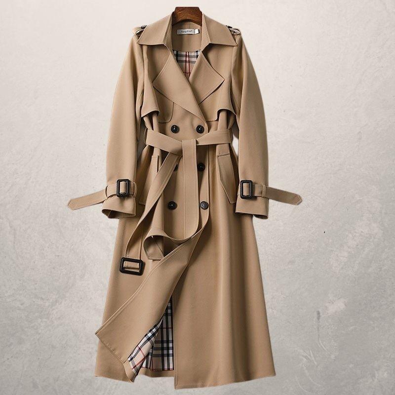 Women's Mid-length Trench Coat - HEPSIBAH SHOP