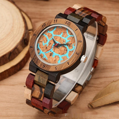 Classic Women's Elk Quartz Wooden Watch - HEPSIBAH SHOP