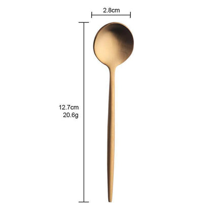 Bida 304 stainless steel round Portuguese tea spoon