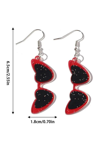 Transparent Acrylic Love Heart Earrings - HEPSIBAH SHOP