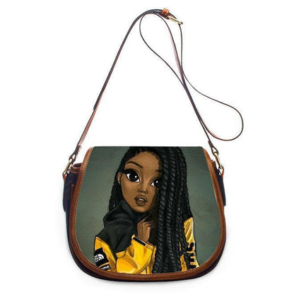 African Pu women's One Shoulder Messenger Bag - HEPSIBAH SHOP