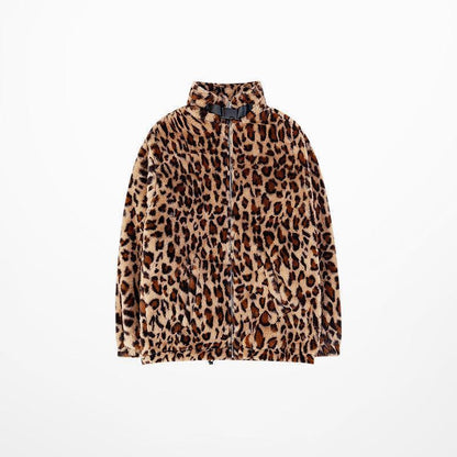 Vintage leopard print puffer jacket - HEPSIBAH SHOP