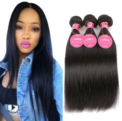 Real human hair straight wave human hair hair curtain natural color wig hair extension - HEPSIBAH SHOP