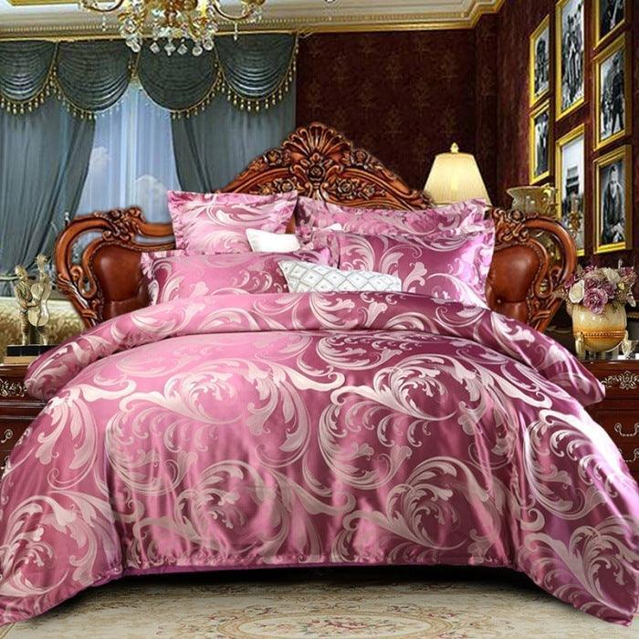 Cotton Satin Jacquard Quilt Cover Bedding - HEPSIBAH SHOP