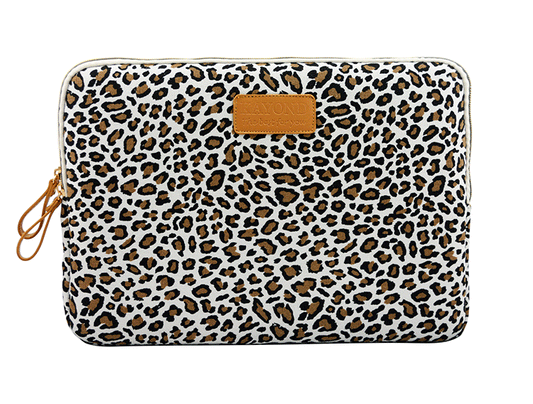 Leopard canvas notebook liner bag - HEPSIBAH SHOP