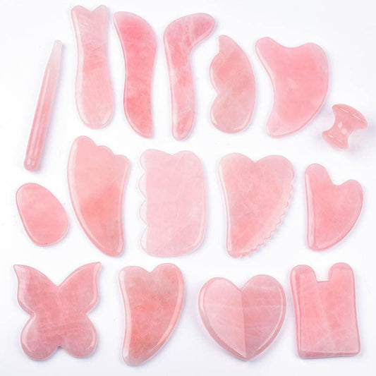 Whole Massage Gua Sha Tools Natural Rose Quartz Massage Stone - HEPSIBAH SHOP