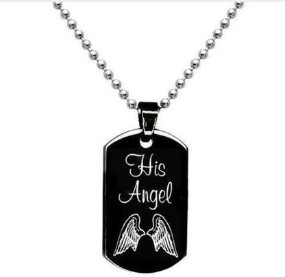 Her Cowboy His Angel Necklace - HEPSIBAH SHOP