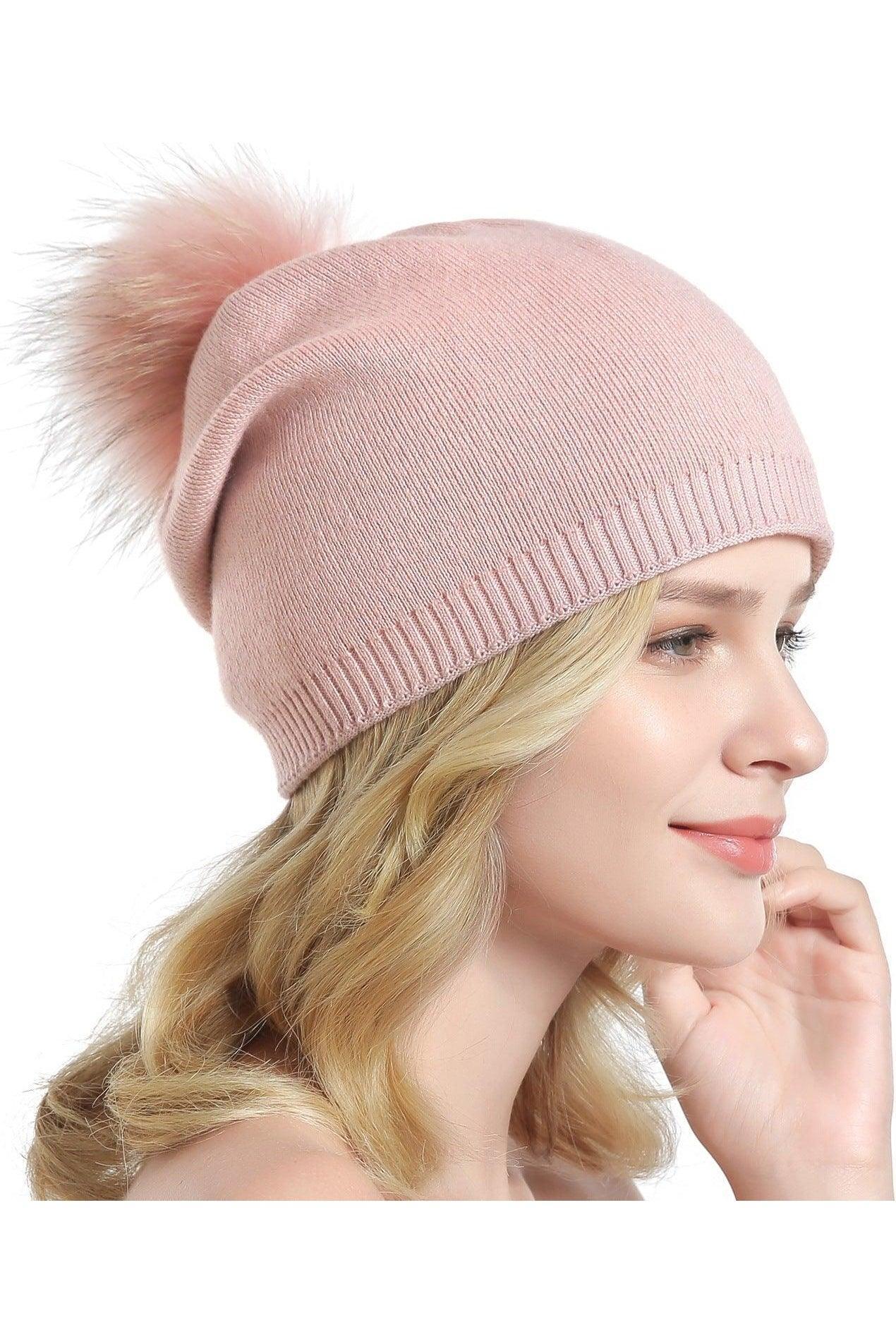 Fur Pompom Hats - HEPSIBAH SHOP