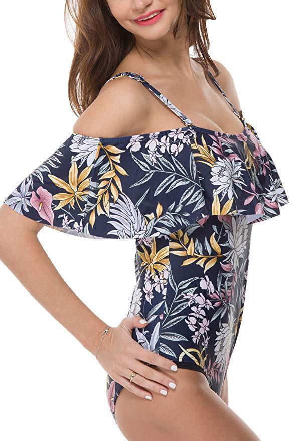 Slim Off Shoulder Women's One-piece Swimsuit - HEPSIBAH SHOP