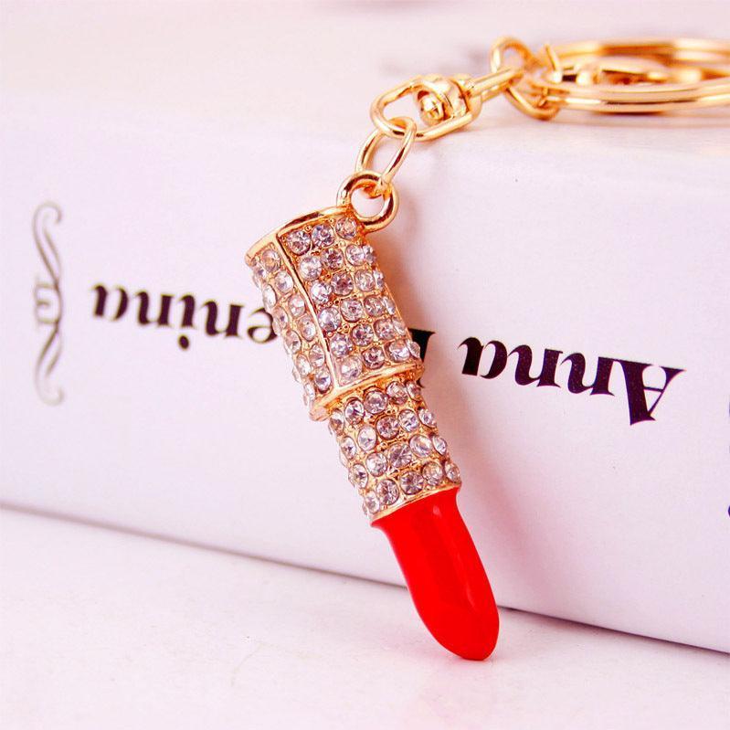 Women's Gifts Rhinestone Lipstick Keychain - HEPSIBAH SHOP