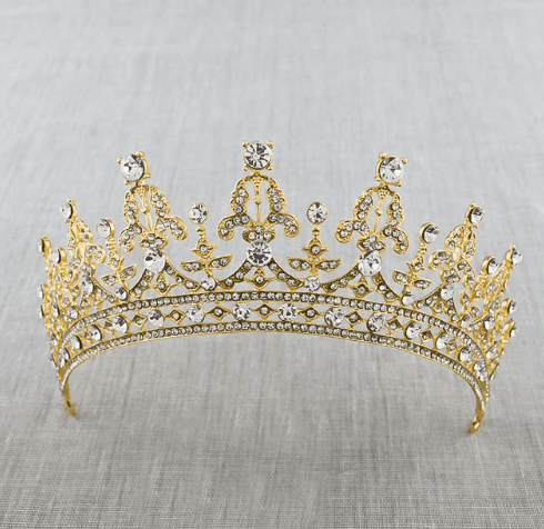 Baroque Luxury Crystal Bridal Crown Tiara - HEPSIBAH SHOP