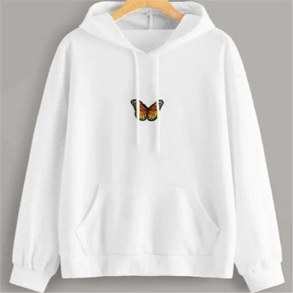 Embroidered butterfly hoodie - HEPSIBAH SHOP