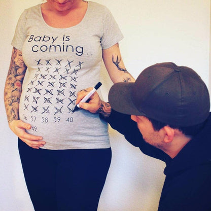 Baby Is Coming Pregnancy T-shirt - HEPSIBAH SHOP