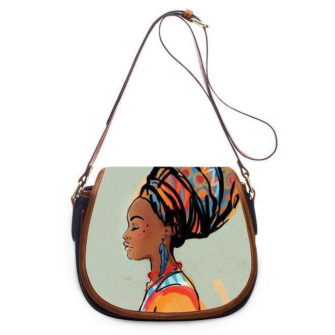 African Pu women's One Shoulder Messenger Bag - HEPSIBAH SHOP