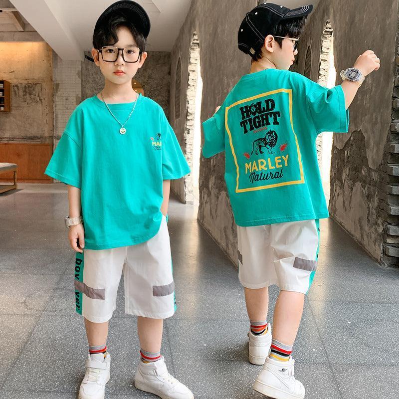 Boys Summer Short-sleeved Suits, Children's Handsome Summer Clothes - HEPSIBAH SHOP