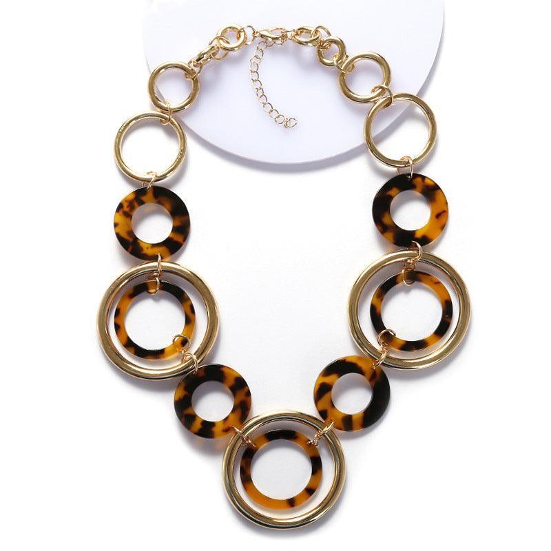 Women's Leopard Acrylic Necklace - HEPSIBAH SHOP