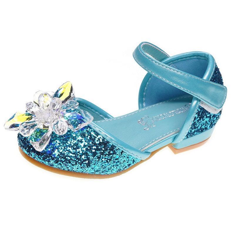 Girls crystal shoes rhinestone single shoes - HEPSIBAH SHOP