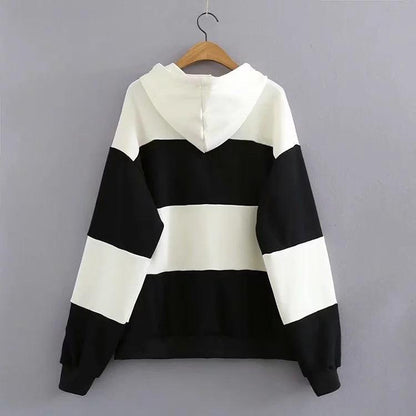 Striped panel hoodie - HEPSIBAH SHOP