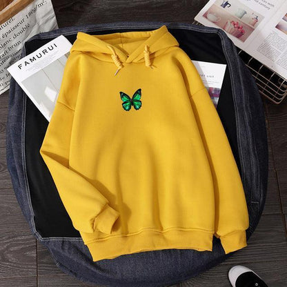 Butterfly print hoodie - HEPSIBAH SHOP