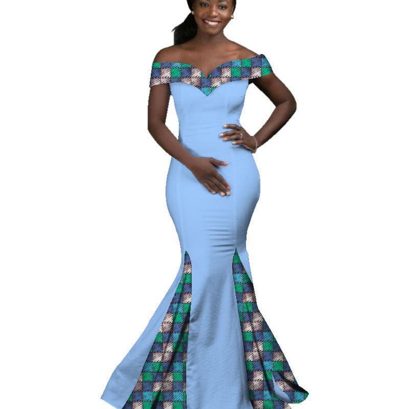 African Women Dress Wax Print Fashion Ankara - HEPSIBAH SHOP