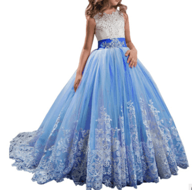 Children's lace wedding dress - HEPSIBAH SHOP