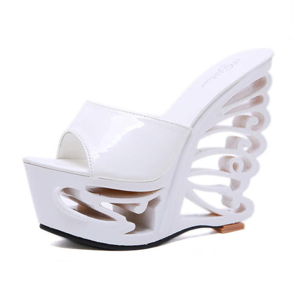 Super high heels with profiled heels - HEPSIBAH SHOP