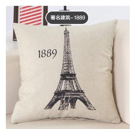 Great Buildings City Print Pillow Cases - HEPSIBAH SHOP