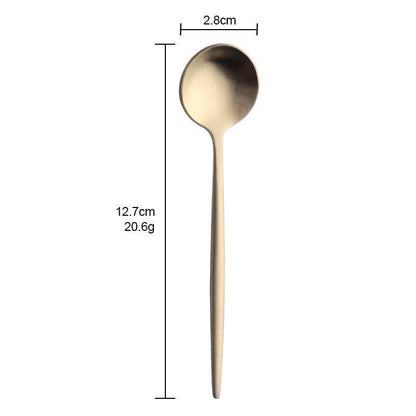 Bida 304 stainless steel round Portuguese tea spoon