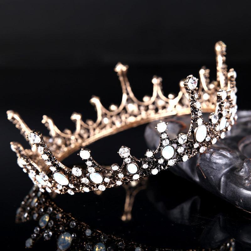 Silver Rhinestone Crown Wedding Accessories - HEPSIBAH SHOP