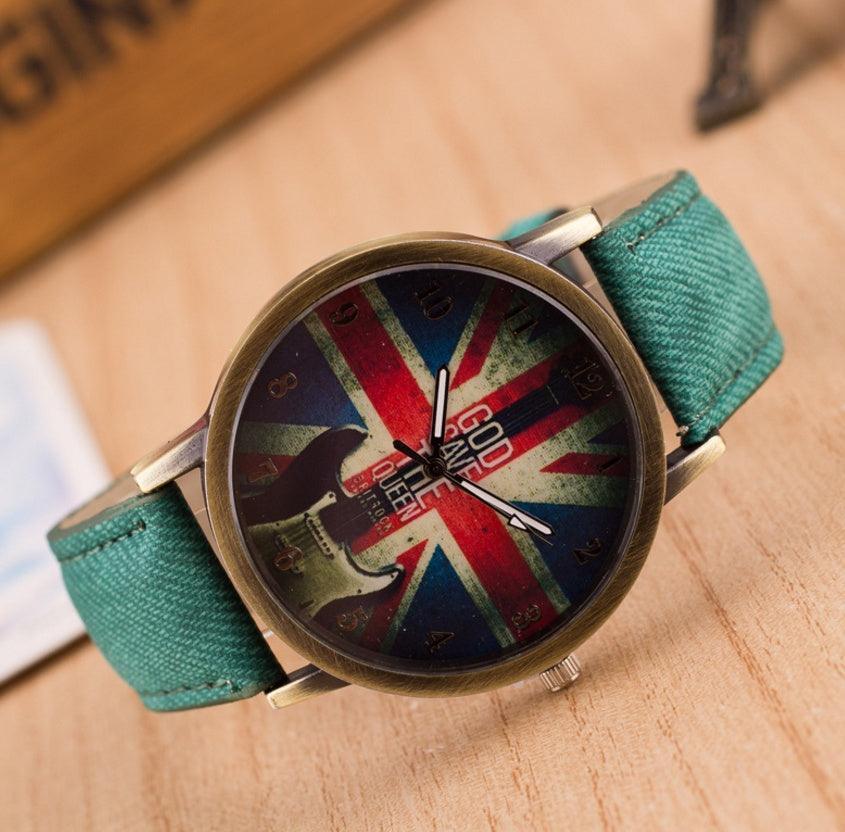 UK Flag Wrist Watch - HEPSIBAH SHOP