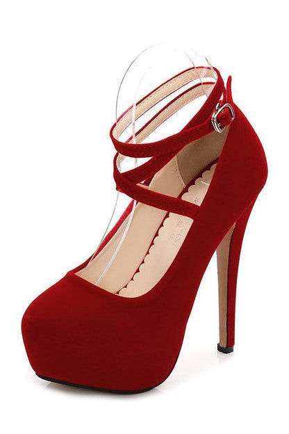 Cross strap high heels - HEPSIBAH SHOP