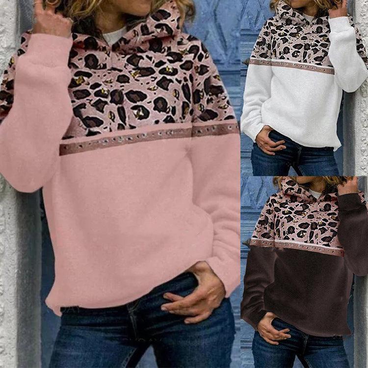 Fall Winter Women's Printed Hooded Sweatshirt - HEPSIBAH SHOP